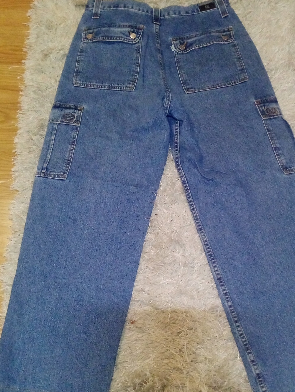 VTG 90S Levi's L2 Cargo Wide Leg Women's 11 Baggy Skaters Rave Y2K (RARE)
